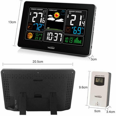 Youshiko Weather Station  With Out Door Sensor Radio Controlled Clock ( Official Uk Version ) Barometric Pressure - image 1