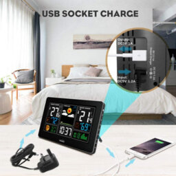 Youshiko Weather Station  With Out Door Sensor Radio Controlled Clock ( Official Uk Version ) Barometric Pressure - thumbnail 3
