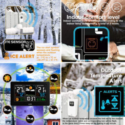 Youshiko Weather Station  With Out Door Sensor Radio Controlled Clock ( Official Uk Version ) Barometric Pressure - thumbnail 4