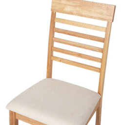 Beliani Set Of 2 Dining Chairs Ortley Wood Light Brown/ Beige - thumbnail 7