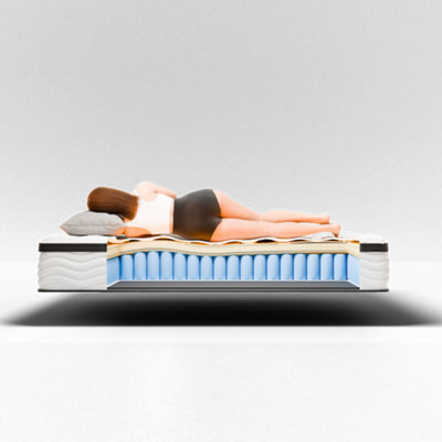 Stratus Interiors Prime Heated 3000 Pocket Gel Mattress - Ultimate Luxury With Smart Temperature Control - Single - image 1