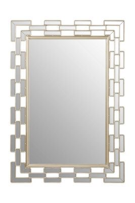 Orsina Raina Wall Mirror, Silver, Glass - image 1