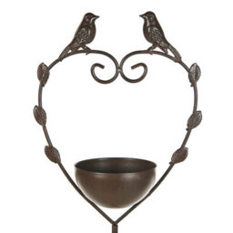 Beliani Bird Bath Sparrow Brown - thumbnail 4