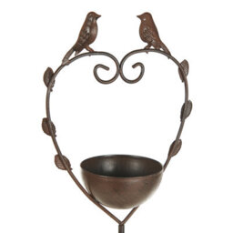 Beliani Bird Bath Sparrow Brown - thumbnail 6