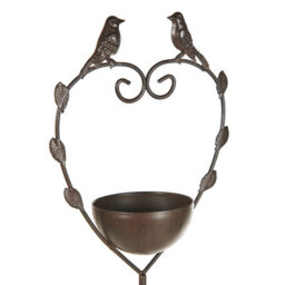 Beliani Bird Bath Sparrow Brown - thumbnail 5