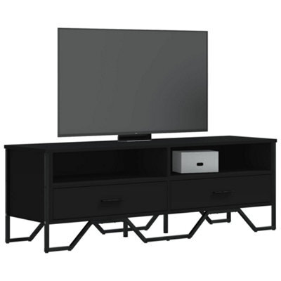 Berkfield Tv Cabinet Black 122X34X41 Cm Engineered Wood - image 1
