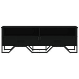 Berkfield Tv Cabinet Black 122X34X41 Cm Engineered Wood - thumbnail 4