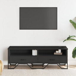 Berkfield Tv Cabinet Black 122X34X41 Cm Engineered Wood - thumbnail 3