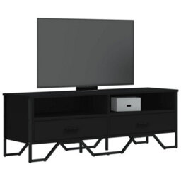 Berkfield Tv Cabinet Black 122X34X41 Cm Engineered Wood - thumbnail 1