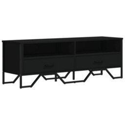 Berkfield Tv Cabinet Black 122X34X41 Cm Engineered Wood - thumbnail 2