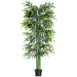 Wyld Haus Marifa Tall Artificial Bamboo-Style Tree In Pot, 195Cm, Indoor Decorative Plant For Living Rooms And Offices - thumbnail 1