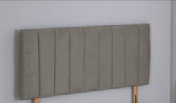 Comfy Deluxe 3Ft  Single 26Inch      Grey Plush 9 Panel Headboard