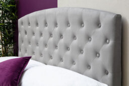 Sedgwick Grey Velvet  Gas Lift  Ottoman Storage Bed Frame - Double 4Ft6 - thumbnail 7