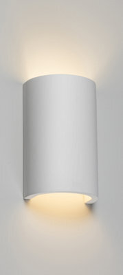 Luminosa Lighting Luminosa G9 Curved Up And Down Plaster Wall Light 230V Ip20 40W - image 1