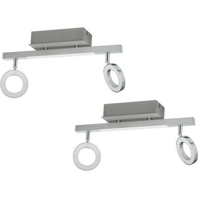 Elegant 2-Pack Wall Spot Light With Chrome Finish And Led Technology - image 1