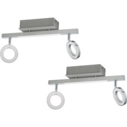 Elegant 2-Pack Wall Spot Light With Chrome Finish And Led Technology - thumbnail 1