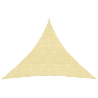 Berkfield Sunshade Sail 160 G/m2 Beige 4X4X4 M Hdpe - image 1