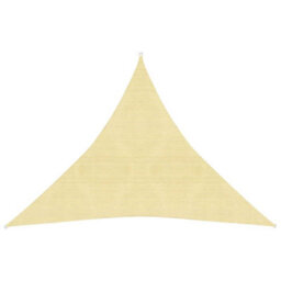 Berkfield Sunshade Sail 160 G/m2 Beige 4X4X4 M Hdpe - thumbnail 1