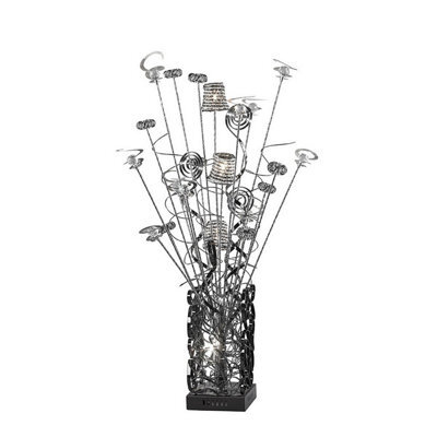 Luminosa Lighting Luminosa (Dh) Koil Table Lamp 4 Light G4 Aluminium/black/crystal, Not Led/cfl Compatible - image 1