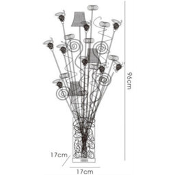 Luminosa Lighting Luminosa (Dh) Koil Table Lamp 4 Light G4 Aluminium/black/crystal, Not Led/cfl Compatible - thumbnail 3