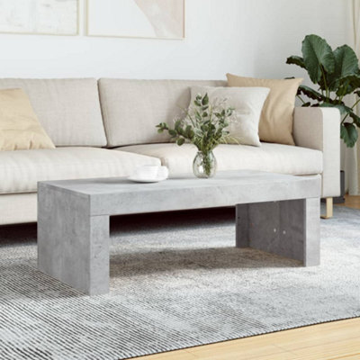 Vidaxl Coffee Table Concrete Grey 102X50X36 Cm Engineered Wood - image 1