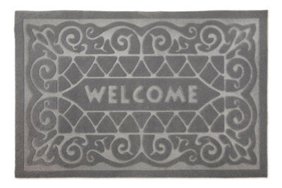 Emma Barclay Welcome Anti-Slip Mat Grey 60X40Cm - image 1
