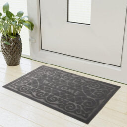 Emma Barclay Welcome Anti-Slip Mat Grey 60X40Cm - thumbnail 3