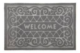 Emma Barclay Welcome Anti-Slip Mat Grey 60X40Cm - thumbnail 1