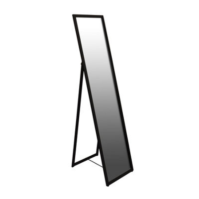 Harbour Housewares Square Full-Length Mirror - 137Cm X 35.5Cm - Black - Large Tall Freestanding Mirror For Bedrooms & Hallways - image 1