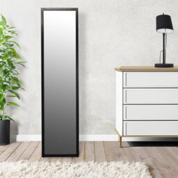Harbour Housewares Square Full-Length Mirror - 137Cm X 35.5Cm - Black - Large Tall Freestanding Mirror For Bedrooms & Hallways - thumbnail 6
