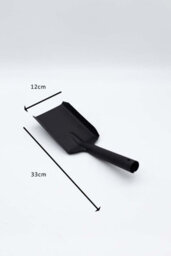 3 Piece Black Fireside Set With Coal Bucket, Matchstick Canister And Shovel - thumbnail 6