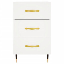 Berkfield Bedside Cabinet White 40X40X66 Cm Engineered Wood - thumbnail 5