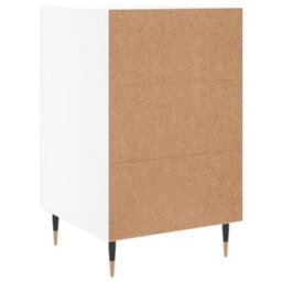Berkfield Bedside Cabinet White 40X40X66 Cm Engineered Wood - thumbnail 8