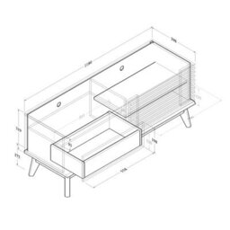 Kidsaw Lv41 Columbian Walnut Tv Cabinet - thumbnail 3
