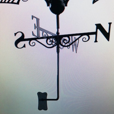 Poppy Forge Boxing Hares Weathervane - Steel - W65 X H88 Cm - Powder Coated Black - image 1