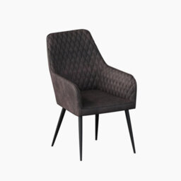 More4Homes Ella Technology Fabric Dining Chair Set Of 2 Brown - thumbnail 2