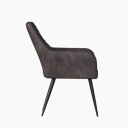 More4Homes Ella Technology Fabric Dining Chair Set Of 2 Brown - thumbnail 4
