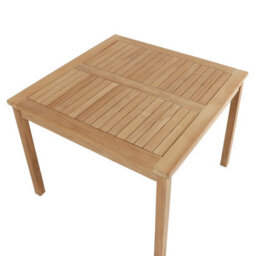 Charles Bentley Garden Dining Table 4 Seater Square Teak Wood Furniture 100Cm - thumbnail 5