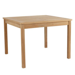 Charles Bentley Garden Dining Table 4 Seater Square Teak Wood Furniture 100Cm - thumbnail 3
