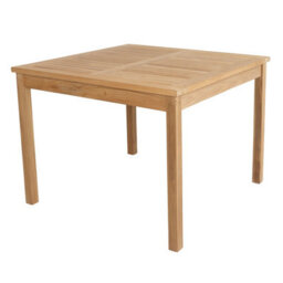 Charles Bentley Garden Dining Table 4 Seater Square Teak Wood Furniture 100Cm - thumbnail 6