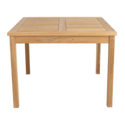 Charles Bentley Garden Dining Table 4 Seater Square Teak Wood Furniture 100Cm - thumbnail 4