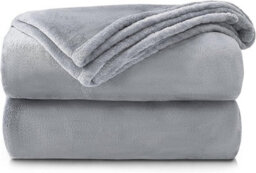 Homes & Linen Fleece Blanket Double Size Ultra Soft Throw Blanket Fuzzy Warm Cozy Plush Reversible Microfibre Flannel Blanket For Sofa Couch Bed - thumbnail 1