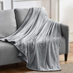 Homes & Linen Fleece Blanket Double Size Ultra Soft Throw Blanket Fuzzy Warm Cozy Plush Reversible Microfibre Flannel Blanket For Sofa Couch Bed - thumbnail 3