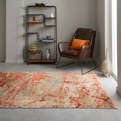 Emerald Emr101 Orange Abstract Rug By Concept Looms-240Cm X 340Cm - image 1