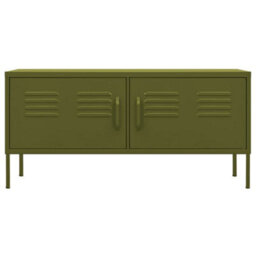 Berkfield Tv Cabinet Olive Green 105X35X50 Cm Steel - thumbnail 3