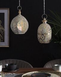 Beliani Lantern Laeso 33 Cm Metal Gold - thumbnail 2