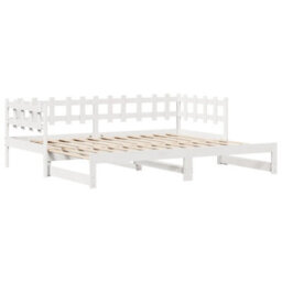 Berkfield Daybed With Trundle And Drawers Without Mattress White 90X200 Cm - thumbnail 5