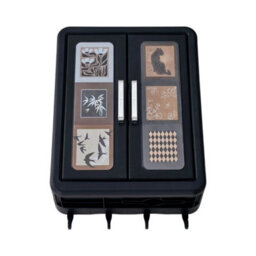 Large  Black 2-Door Wall Cabinet Makeup Organizer Home Storage Floating Cupboard Hanging Unit - thumbnail 3