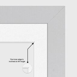AK Frames 12X12 Silver Modern Multi Photo Frame With White Mount - Holds 4 Apertures (4X) 6X4 Photos - thumbnail 7