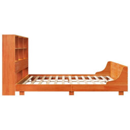 Berkfield Bed Frame Without Mattress Wax Brown 180X200 Cm Super King Solid Wood Pine - thumbnail 7